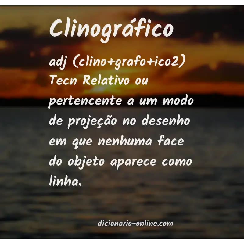 Significado de clinográfico