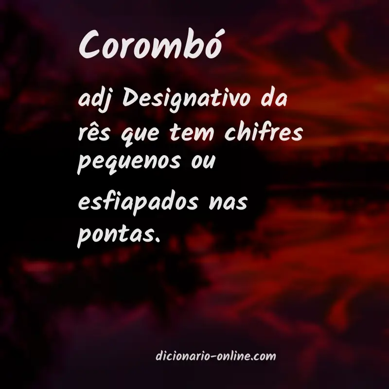 Significado de corombó