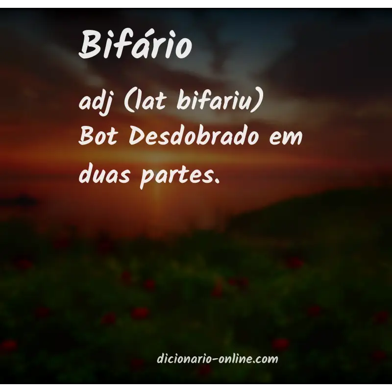 Significado de bifário