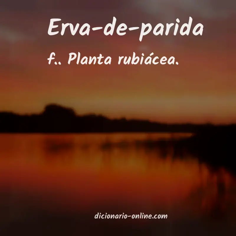 Significado de erva-de-parida