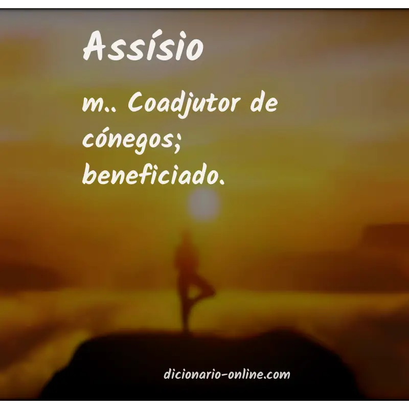 Significado de assísio