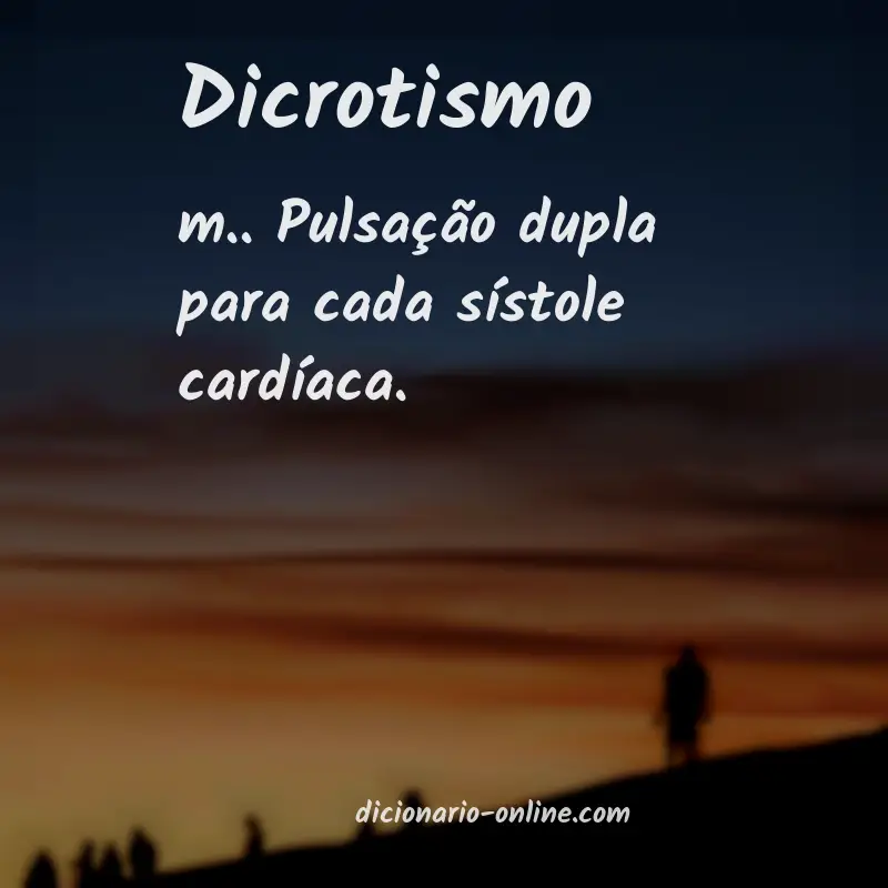 Significado de dicrotismo