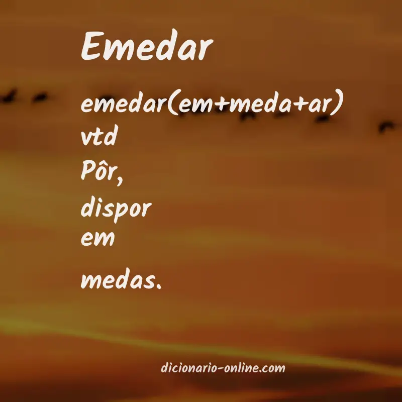 Significado de emedar