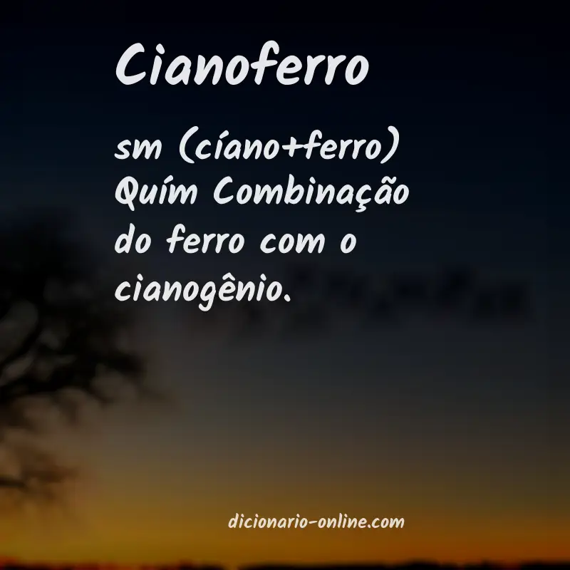 Significado de cianoferro