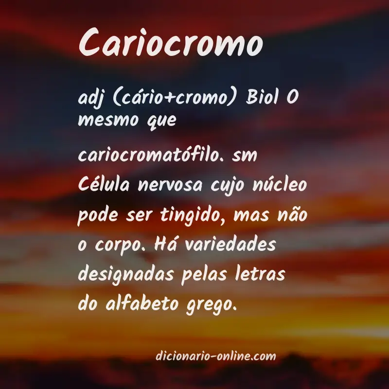 Significado de cariocromo