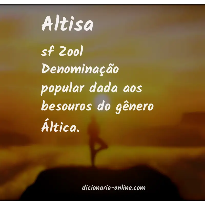 Significado de altisa