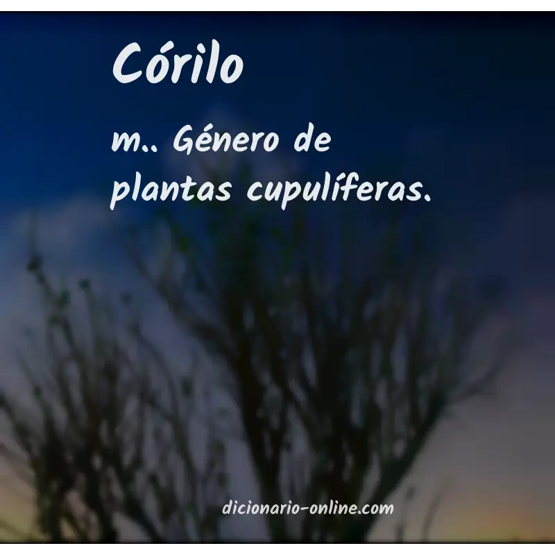 Significado de córilo