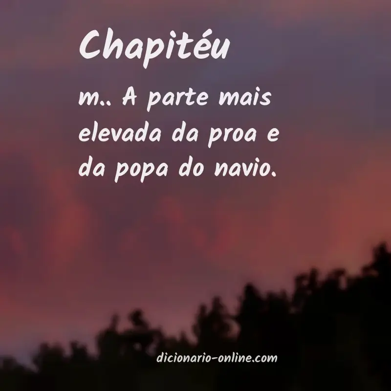 Significado de chapitéu