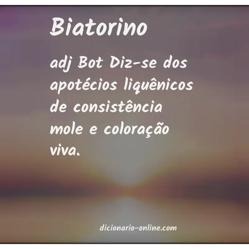 Significado de biatorino