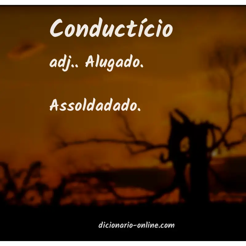 Significado de conductício
