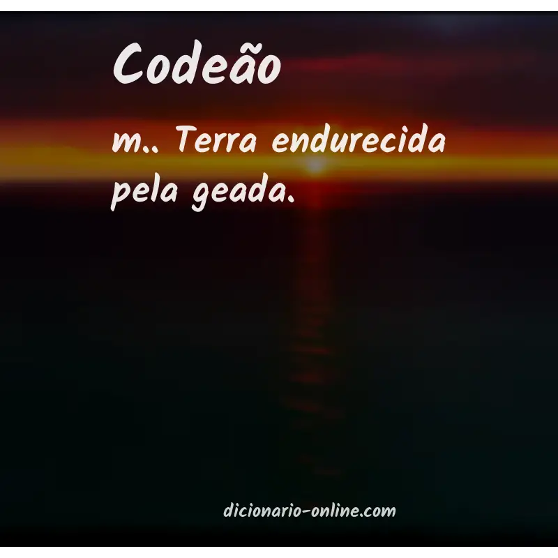 Significado de codeão