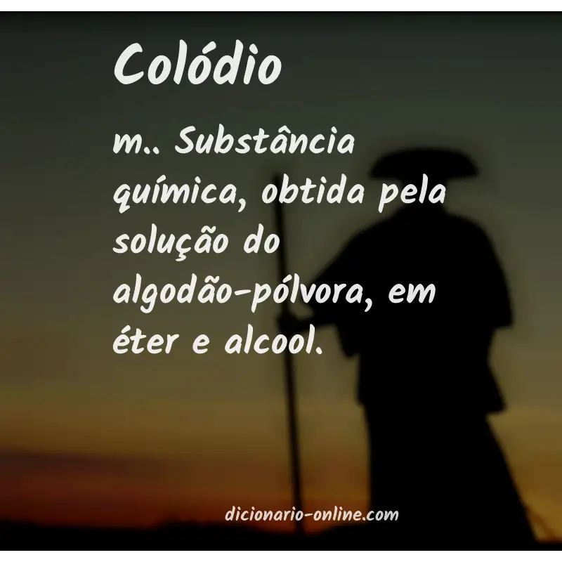 Significado de colódio