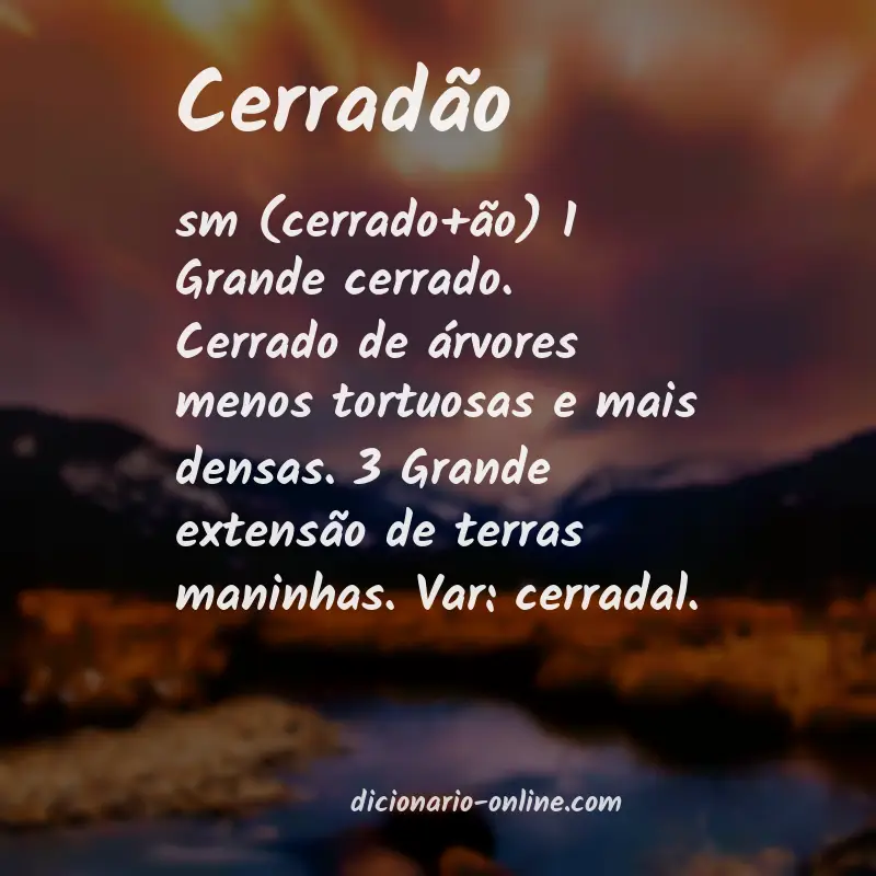 Significado de cerradão