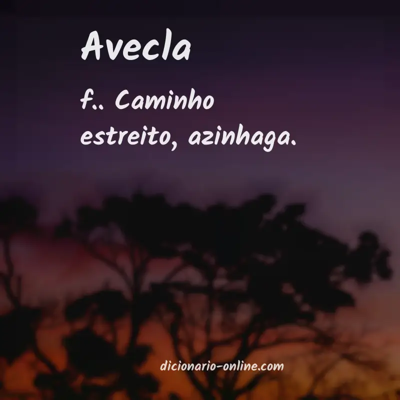 Significado de avecla