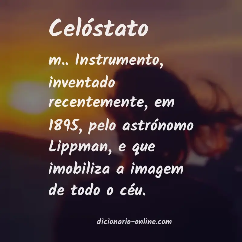 Significado de celóstato