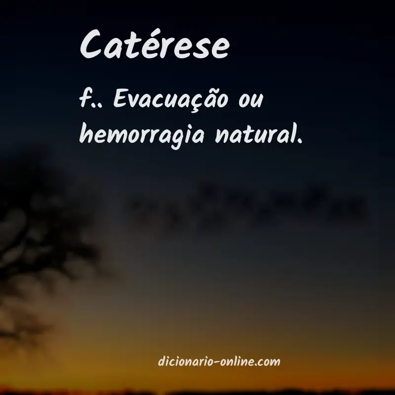 Significado de catérese