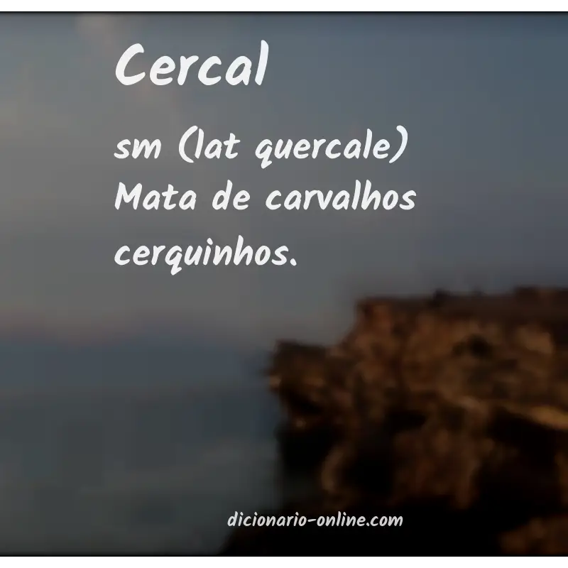 Significado de cercal