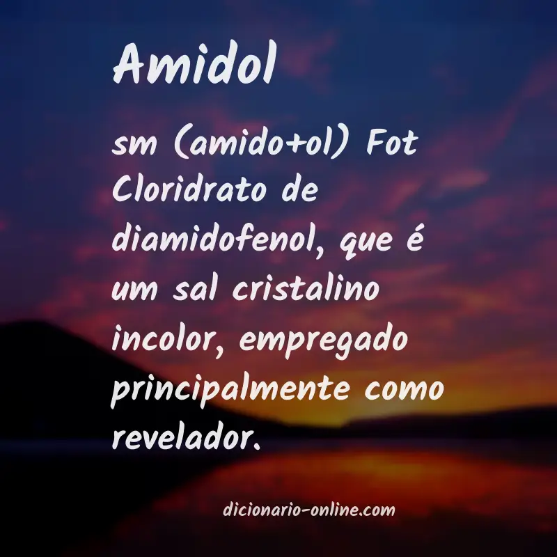 Significado de amidol
