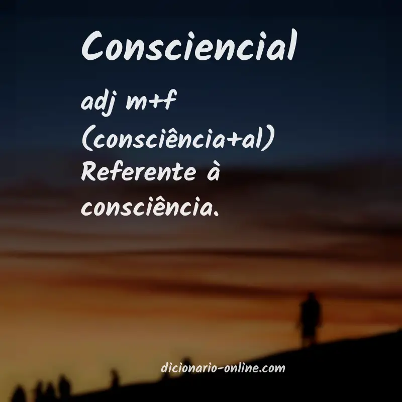 Significado de consciencial