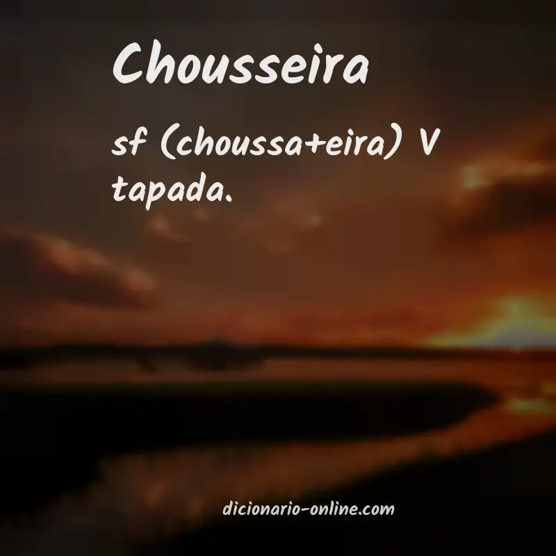 Significado de chousseira