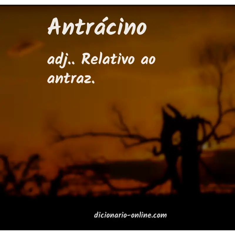Significado de antrácino