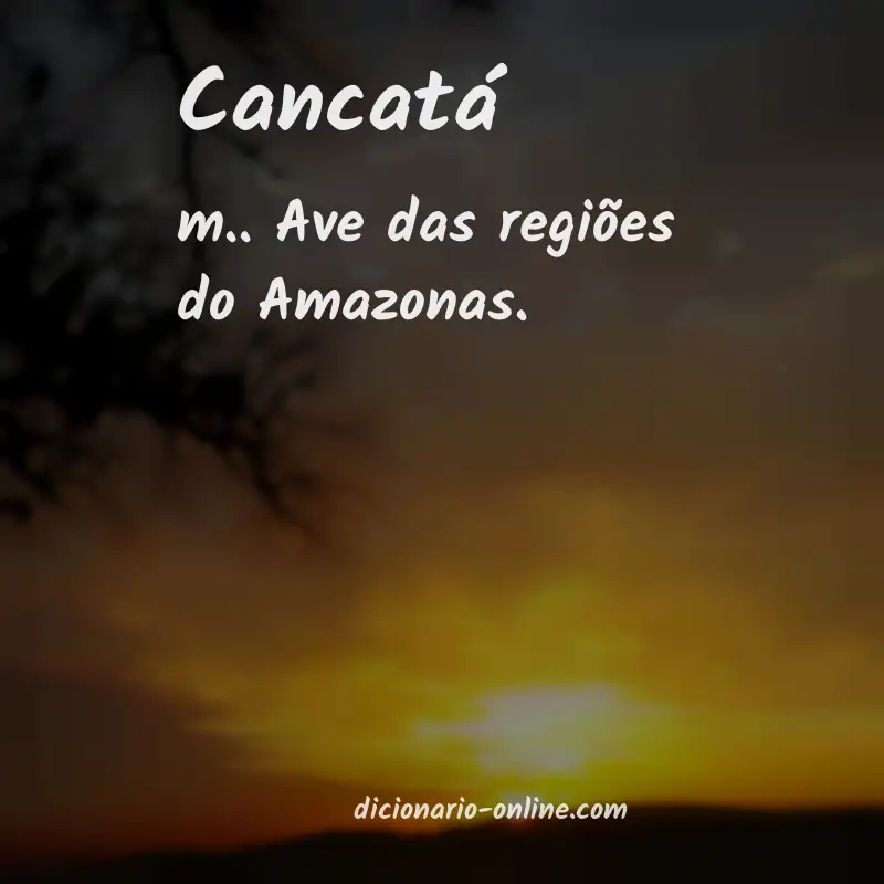 Significado de cancatá