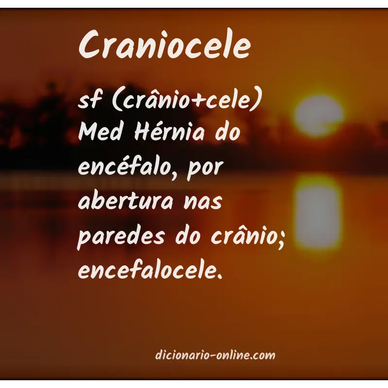 Significado de craniocele