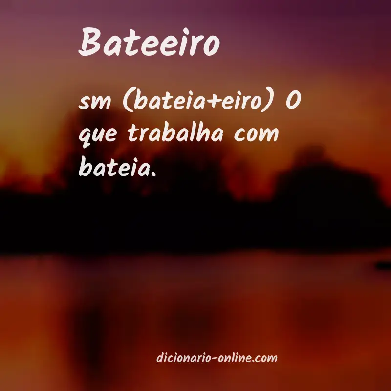 Significado de bateeiro