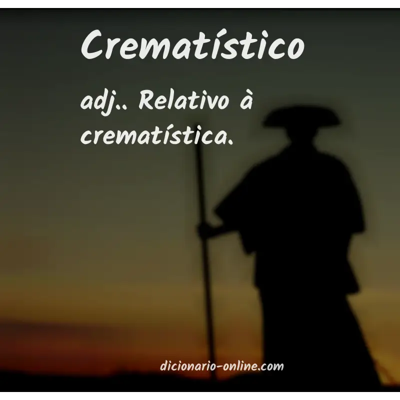 Significado de crematístico