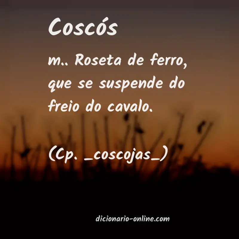 Significado de coscós