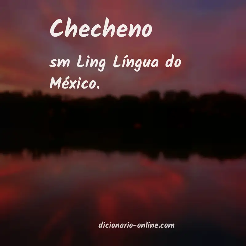 Significado de checheno
