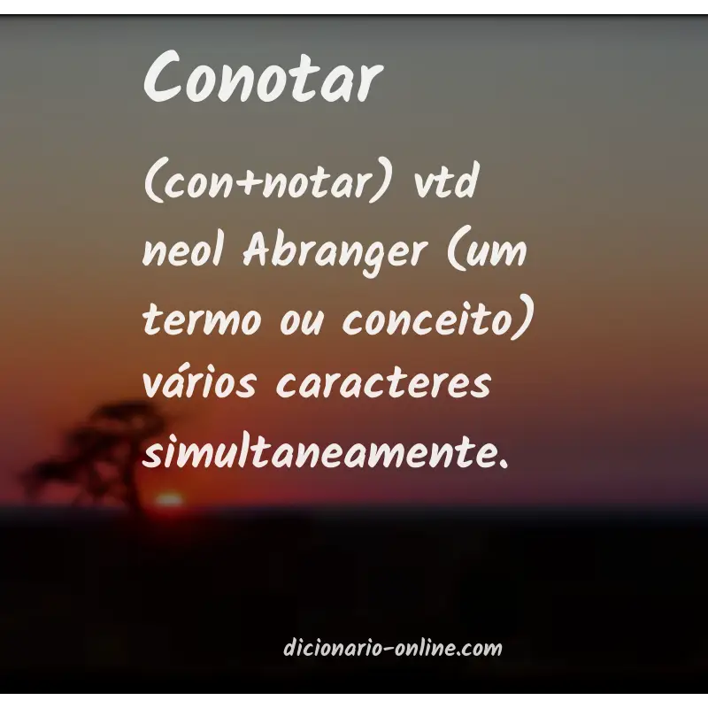 Significado de conotar