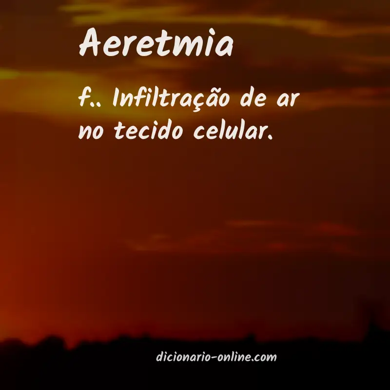 Significado de aeretmia