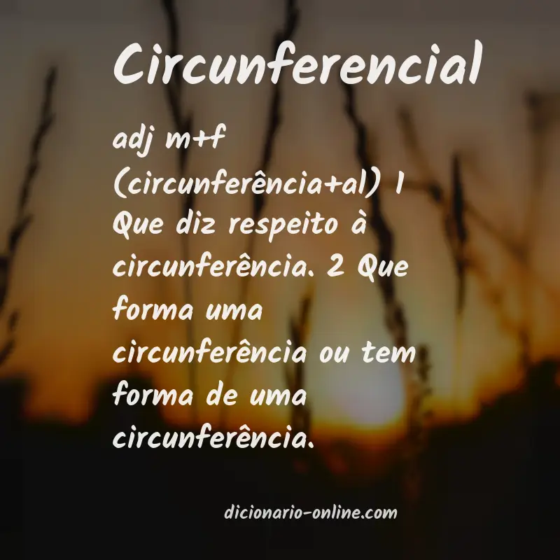 Significado de circunferencial