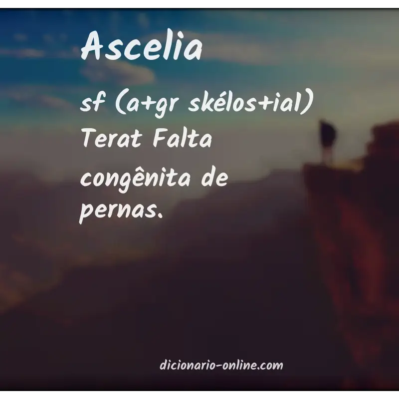 Significado de ascelia