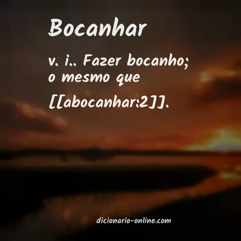 Significado de bocanhar