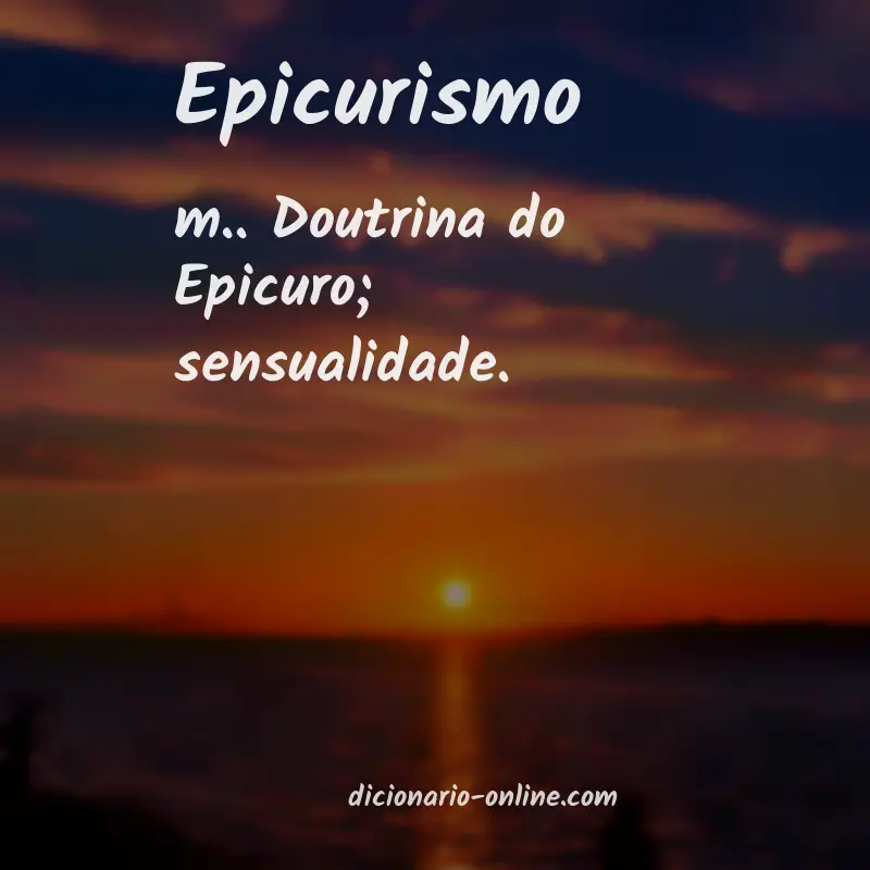 Significado de epicurismo