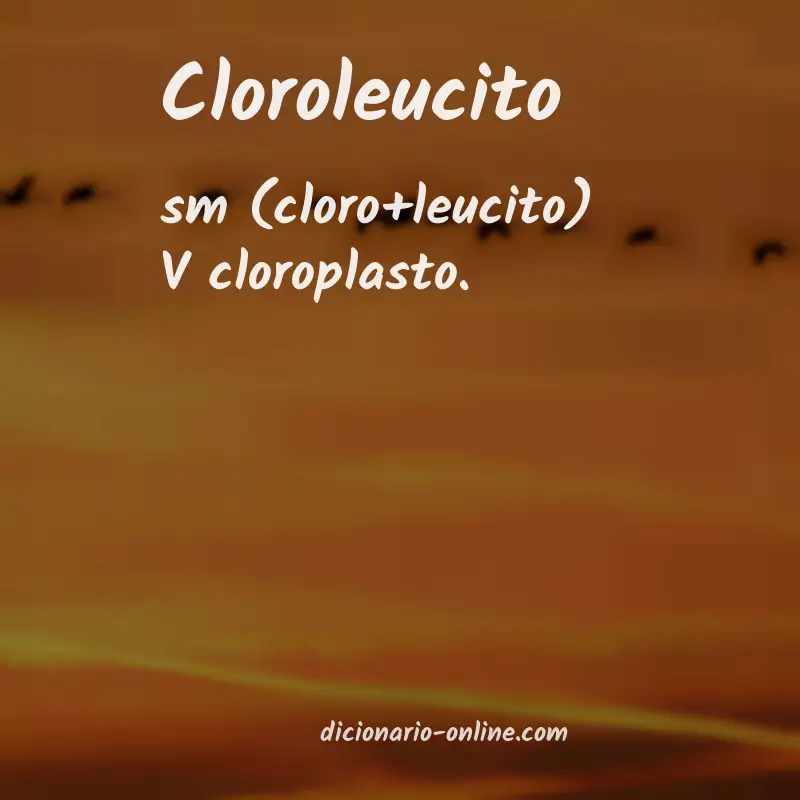 Significado de cloroleucito