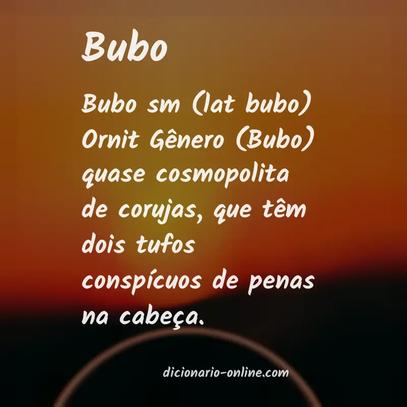 Significado de bubo