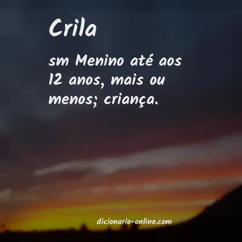 Significado de crila