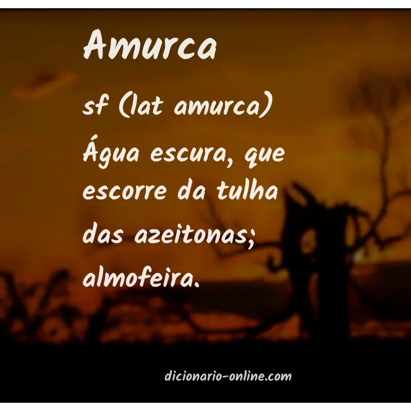 Significado de amurca