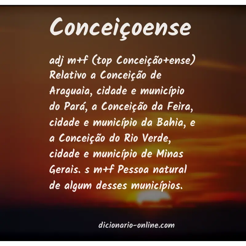 Significado de conceiçoense
