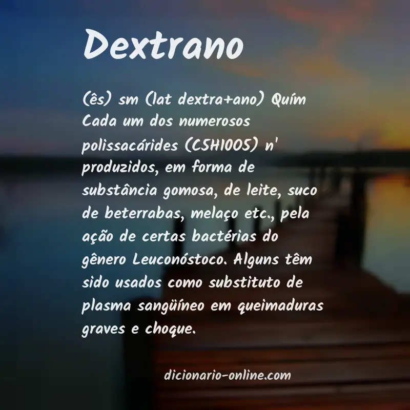 Significado de dextrano