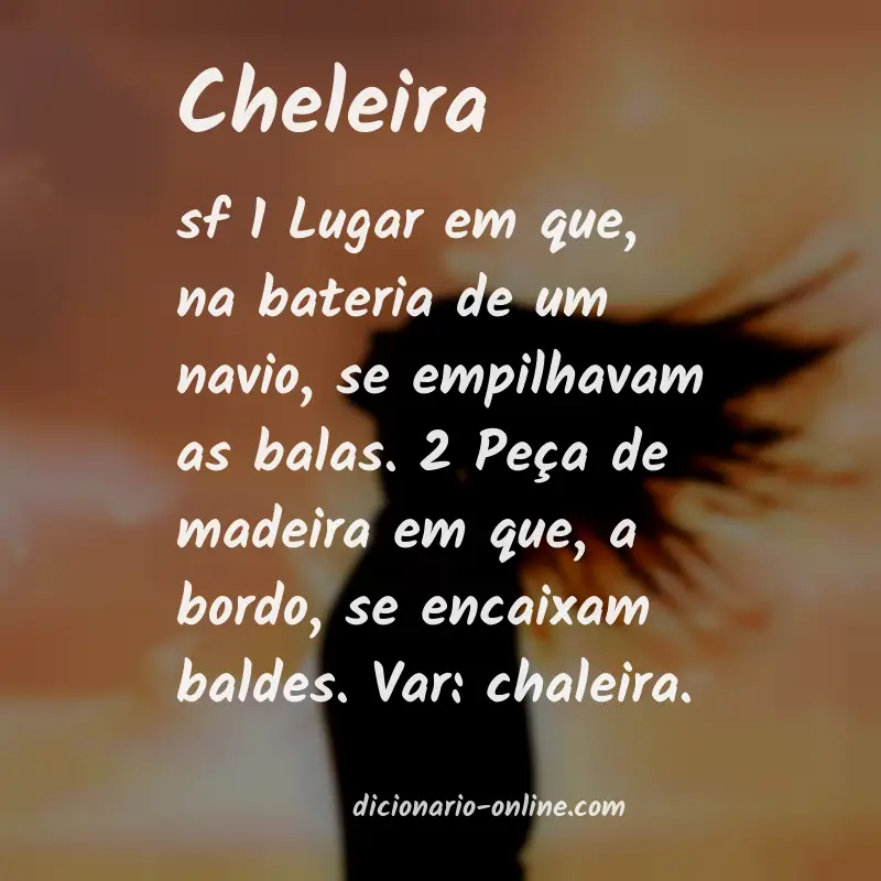 Significado de cheleira