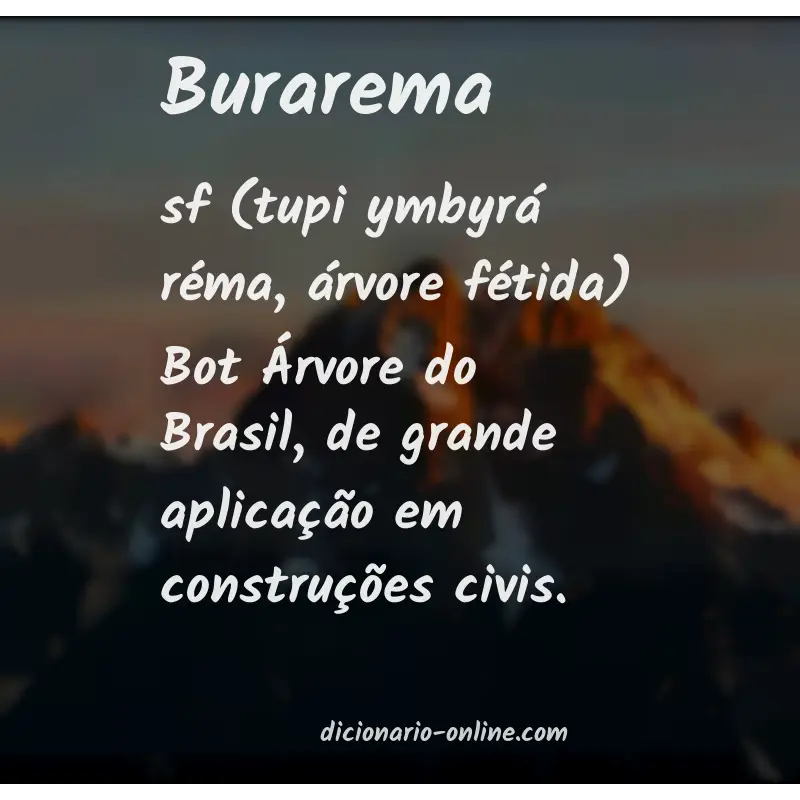 Significado de burarema