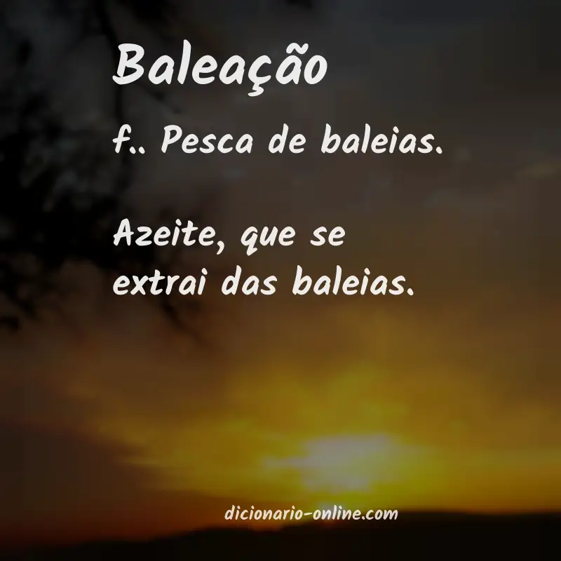 Significado de baleação