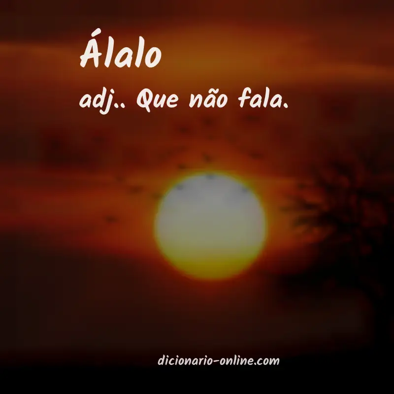 Significado de álalo