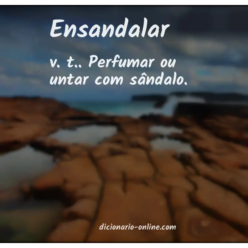 Significado de ensandalar
