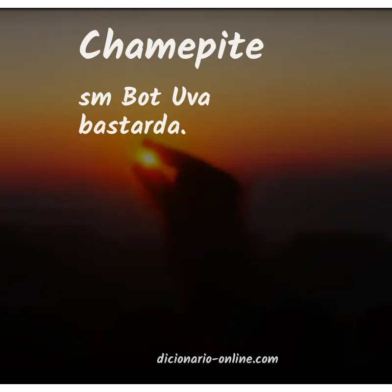 Significado de chamepite