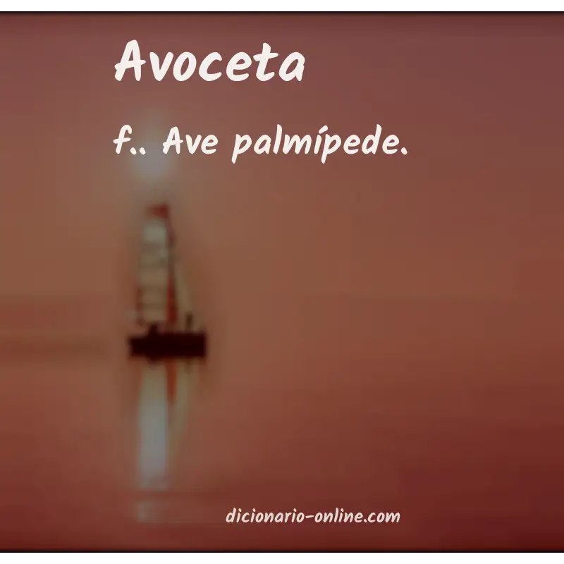 Significado de avoceta